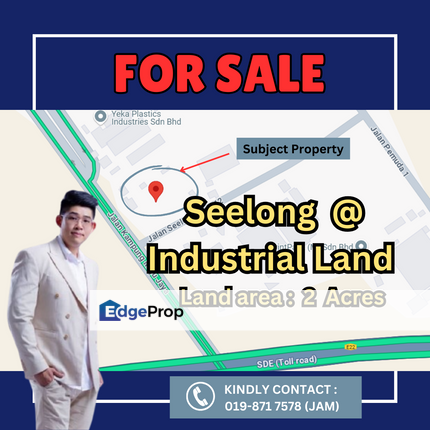 Seelong, Industrial Land For Sale, Johor, Senai