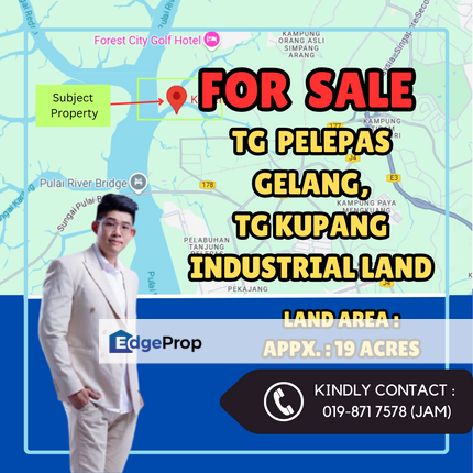 Tg Pelepas Gelang, Tg kupang , Industrial Land For Sale, Johor, Gelang Patah