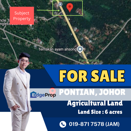 Pontian, Johor. Agricultural Land For Sale, Johor, Pontian