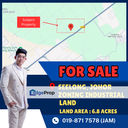 Seelong, Industrial Land For Sale, Johor, Senai