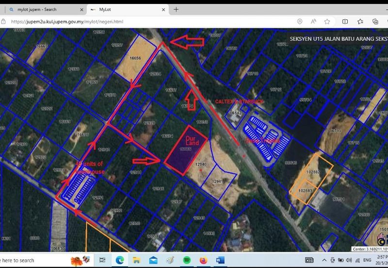 Shah Alam Agricultural Land Zoning Residential For sale