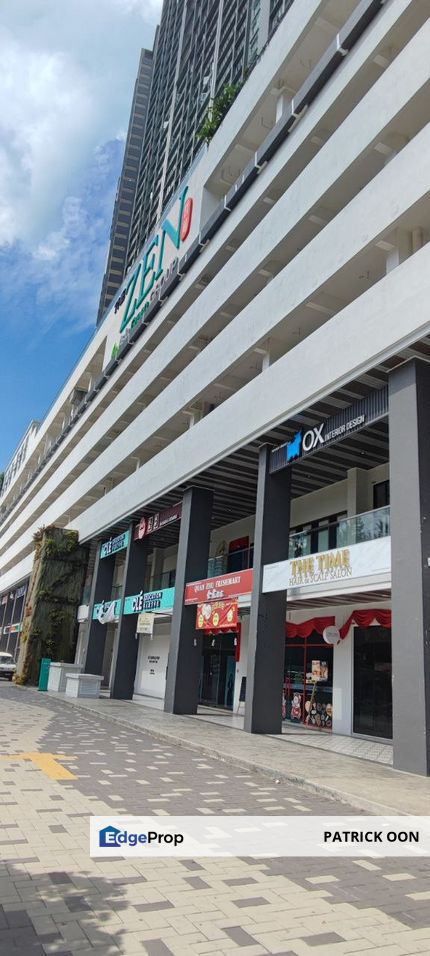 The Zen 2 Sty Shoplot ROI 4% Face Main Road Rare Unit Queensbay The Light, Penang, Bayan Lepas