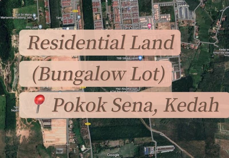 Residential Land @ Bungalow Lot Land Pokok Sena Kedah For Sale 