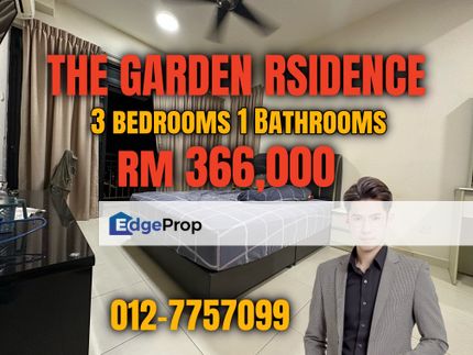 The Garden Residence 3 Bedrooms only Rm366k !, Johor, Skudai