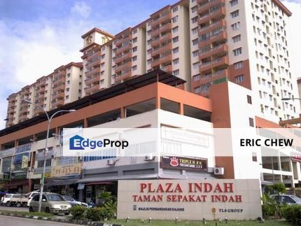 Partially Furnished PLAZA INDAH Apartment (941sf,3R2B,1CP), Taman Sepakat Indah, Kajang, Selangor, Kajang