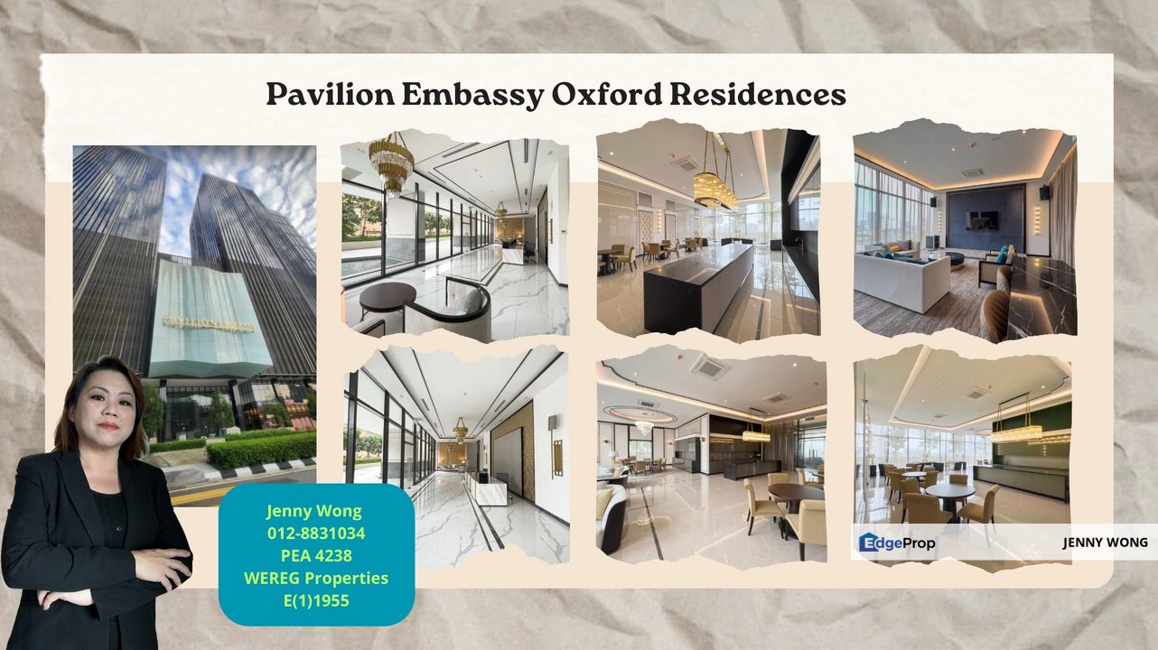 Jalan Ampang Kuala Lumpur 3 Bed + 1 Study 3 Bath @ Pavilion Embassy Oxford Residences For Rent, Kuala Lumpur, Keramat