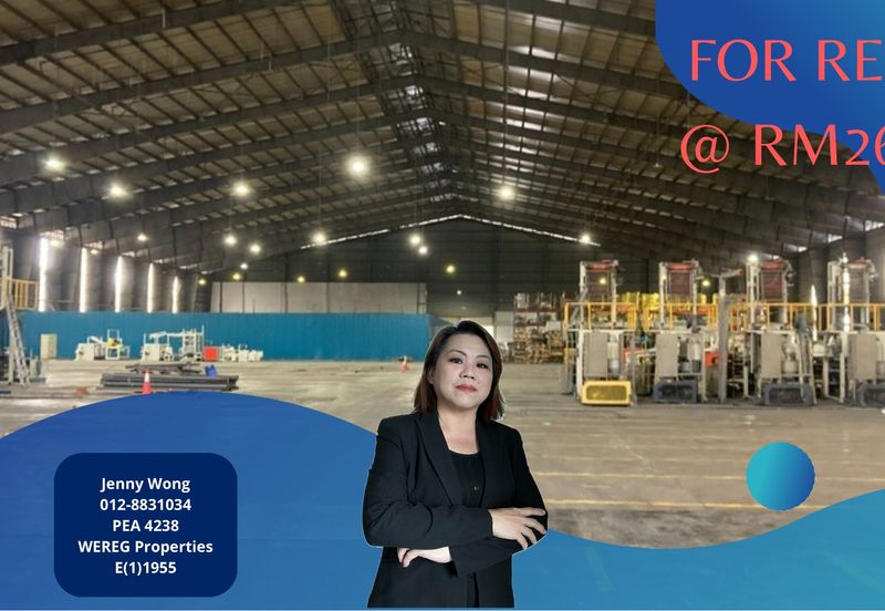 Shah Alam Selangor Mah Sing Industrial Park Detached Factory For Rent