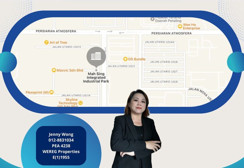 Shah Alam Selangor Mah Sing Industrial Park Detached Factory For Rent