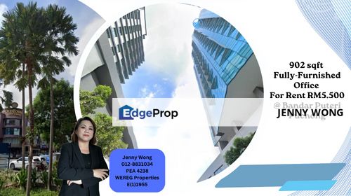 RENT: 902 sqft Office @ Bandar Puteri Puchong, Selangor, Puchong