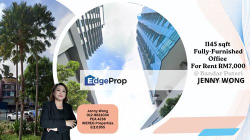RENT: 1145 sqft Office @ Bandar Puteri Puchong, Selangor, Puchong