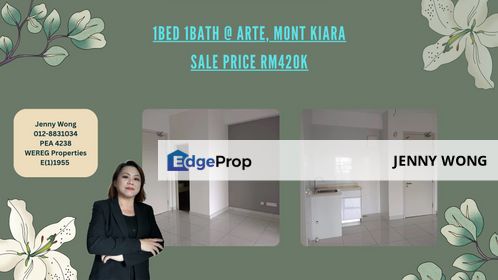 SALE: 1Bed 1Bath @ Arte Mont Kiara, KL, Kuala Lumpur, Mont Kiara