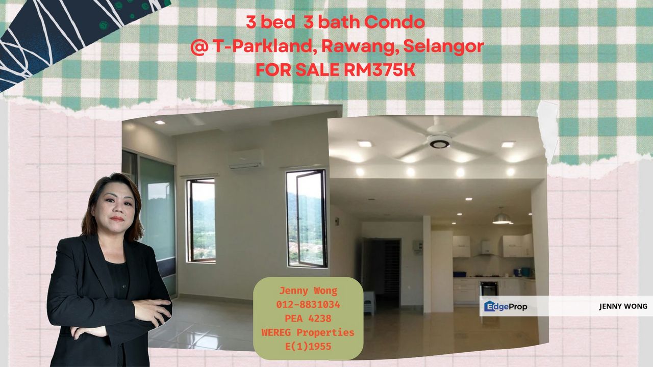 T-Parkland Rawang Selangor 3Bed 3Bath Condo With Lake View For Sale, Selangor, Rawang