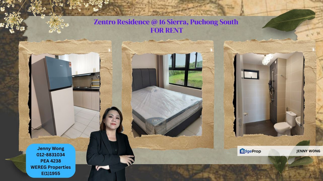16 Sierra Puchong South Selangor 4b 2b Serviced Apartment Fully Furnished For Rent, Selangor, Puchong South
