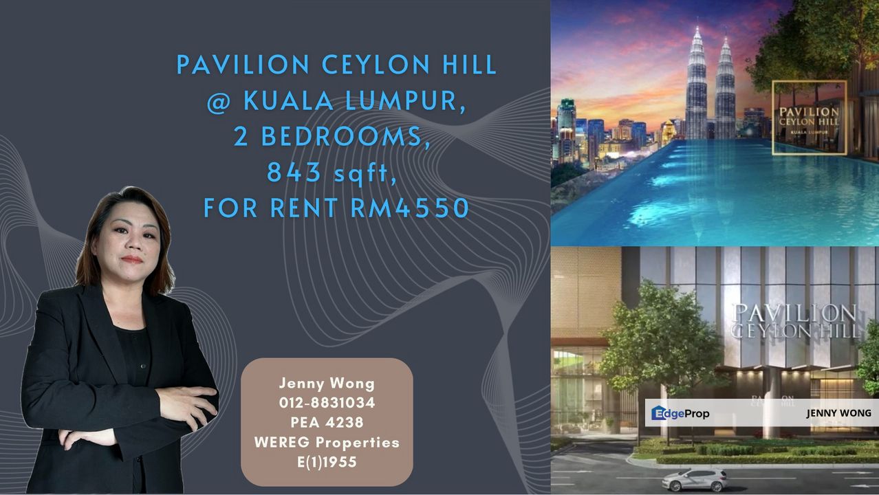 Pavilion Ceylon Hill Bukit Bintang Kuala Lumpur Serviced Apartment 2 Bedrooms 843 sqft For Rent, Kuala Lumpur, Bukit Bintang