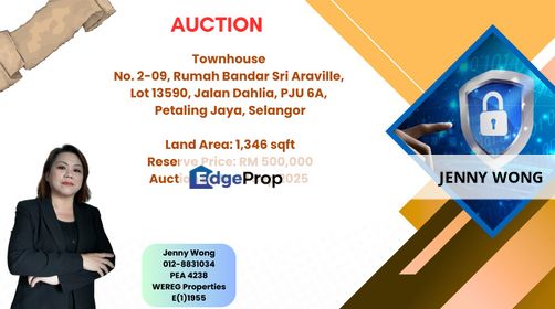 Jalan Dahlia, Petaling Jaya, Selangor, Townhouse For Auction, Selangor, Petaling Jaya