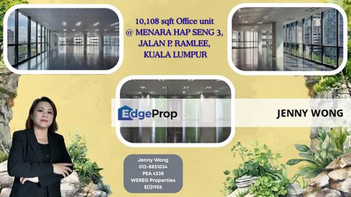 Menara Hap Seng 3, KLCC, Kuala Lumpur, 10108 sqft Office @ Lvl 7 For Rent, Kuala Lumpur, 