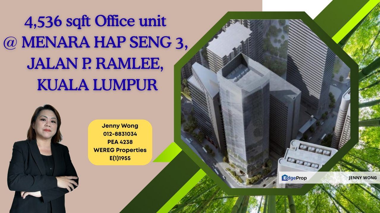 Menara Hap Seng 3, KLCC, Kuala Lumpur, 4536 sqft Office @ Lvl 6 For Rent, Kuala Lumpur, KLCC