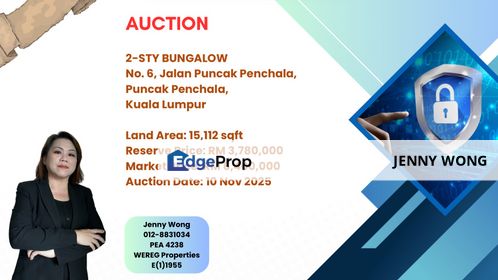 Puncak Penchala, Kuala Lumpur, 2-STY BUNGALOW FOR AUCTION, Kuala Lumpur, Kampung Sungai Penchala
