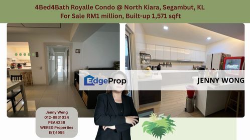 Royalle Condo, North Kiara, Segambut, KL - 4Bed4Bath Condo For Sale, Kuala Lumpur, Segambut