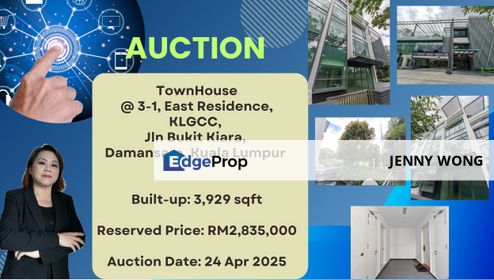 AUCTION: Town House @ KLGCC, Damansara, KL, Kuala Lumpur, Damansara