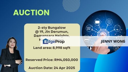 AUCTION: 2-sty Bungalow @ Damansara Heights, KL, Kuala Lumpur, Damansara Heights