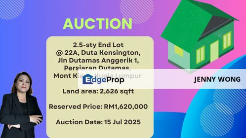 AUCTION: 2.5-sty End Lot @ Duta Kensington, Dutamas, KL, Kuala Lumpur, Dutamas