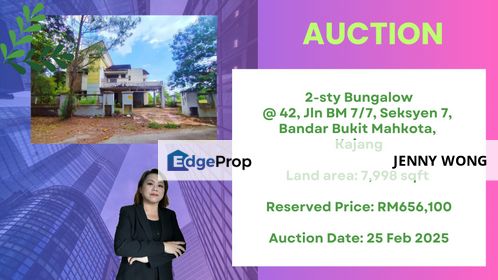 AUCTION: 2-sty Bungalow @ Bandar Bukit Mahkota, Kajang, Selangor, Kajang