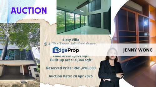 AUCTION: 4-sty Villa @ The Treez-Jalil Residence, Bukit Jalil, Kuala Lumpur, Bukit Jalil