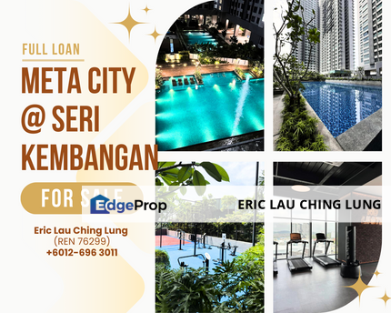 Meta Residence For Sale, Seri Kembangan ✨ 3 Bedroom - Free 2 Carpark [Full Loan] , Selangor, Seri Kembangan