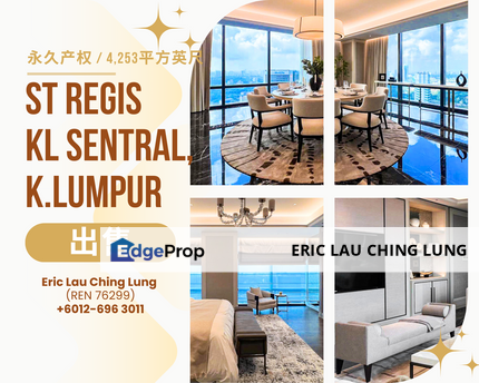 St. Regis 吉隆坡豪华公寓出售 ✨ （全装修 | 3+1卧室 | 2个停车位）, Kuala Lumpur, KL Sentral