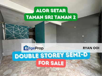 2-Storey Semi-D Freehold @ Taman Sri Taman 2, Alor Setar – 5 Rooms, Spacious Porch, Chinese Neighbours, Great Location!, Kedah, Kota Setar