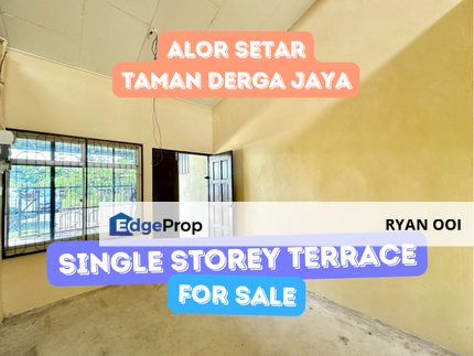 MURAH! Single Storey Terrace @ Taman Derga Jaya , Alor Setar, Kedah, Kedah, Alor Setar