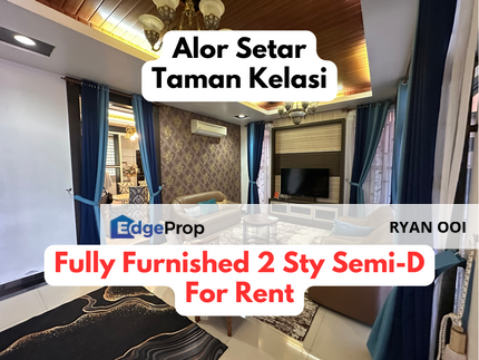 Fully Furnished 2-Storey Semi-D @ Taman Kelasi – 4R, Private Pool, Just RM2,xxx/month!, Kedah, Kota Setar