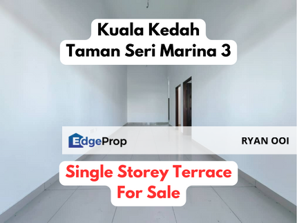 First Hand! Single Storey Terrace @ Taman Seri Marina 3, Kuala Kedah, Kedah, Kuala Kedah