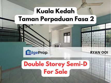 Cozy Home! 2 Storey Semi-D For Sale @ Taman Perpaduan Fasa 2, Kuala Kedah, Kedah, Kuala Kedah