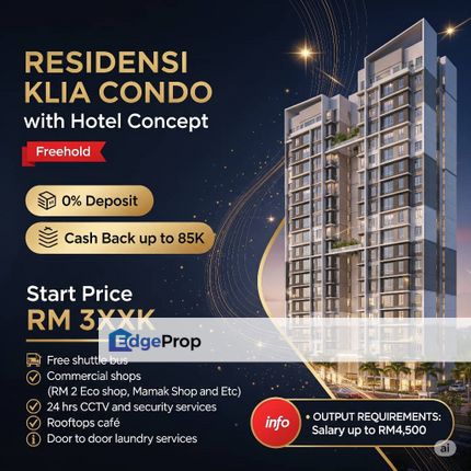 Residensi KLIA Condo with hotel concept, Negeri Sembilan, Nilai