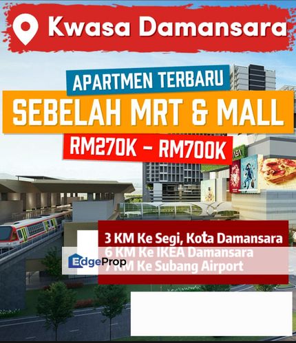 New Apartment Project in Kwasa Damansara. Very near to MRT, Selangor, Kota Damansara