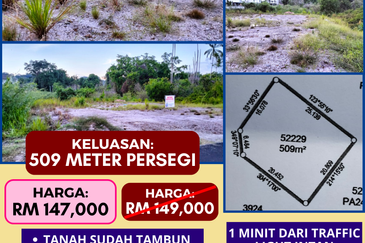 TANAH LOT PERUMAHAN UNTUK DIJUAL DI BELAKANG PASARAYA TEN-TEB, GELIGA, KEMAMAN, TERENGGANU