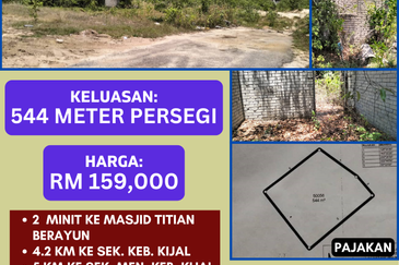 TANAH & RUMAH SEPARUH SIAP UNTUK DIJUAL DI RTB KAMPUNG MERTAU, TITIAN BERAYUN, KIJAL, KEMAMAN, TERENGGANU