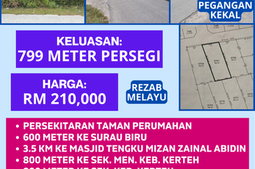 TANAH LOT PERUMAHAN UNTUK DIJUAL DI BERHADAPAN TAMAN NABILA, KAMPUNG BARU, KERTEH, KEMAMAN, TERENGGANU