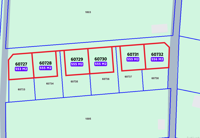6 LOT TANAH PERUMAHAN UNTUK DIJUAL DI SEBERANG TAYOR, TEBAK, KEMAMAN, TERENGGANU