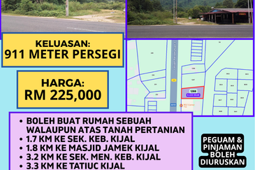 TANAH UNTUK DIJUAL DI KAMPUNG PENUNJUK, KIJAL, KEMAMAN, TERENGGANU