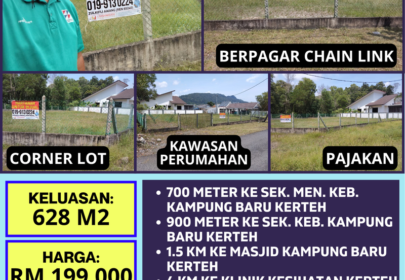 TANAH LOT PERUMAHAN UNTUK DIJUAL DI KAMPUNG BARU, KERTEH, KEMAMAN, TERENGGANU