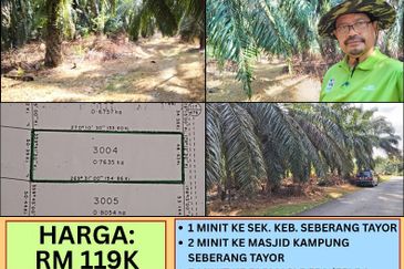 KEBUN SAWIT TEPI JALAN TAR UNTUK DIJUAL DI (DEKAT SEKOLAH SEBERANG TAYOR), KEMAMAN, TERENGGANU