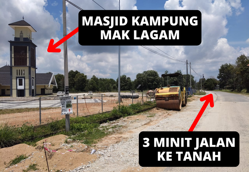 TANAH LOT PERUMAHAN UNTUK DIJUAL DI JALAN HARMONI 2/2, MAK LAGAM, KEMAMAN, TERENGGANU
