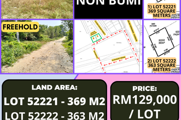 2 LOT TANAH PERUMAHAN UNTUK DIJUAL DI MERAGA BERIS, KIJAL, KEMAMAN, TERENGGANU