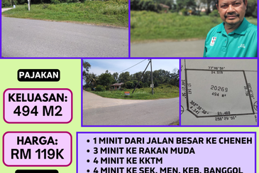 TANAH LOT PERUMAHAN UNTUK DIJUAL DI KAMPUNG DATO IBRAHIM FIKRI, CHUKAI, KEMAMAN, TERENGGANU