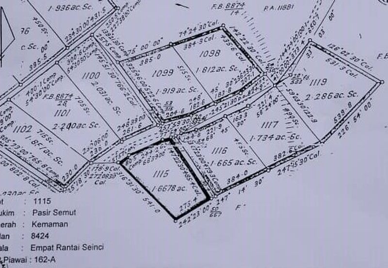 TANAH PERTANIAN UNTUK DIJUAL DI JALAN PAMAN - IBOK, CHUKAI, KEMAMAN, TERENGGANU