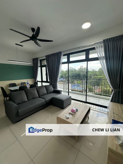 8scape, Perling, 3bedroom, Fully Furnished, 1175sqft, with balcony, Johor, Johor Bahru