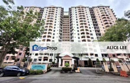 Villamas Apartment, Puchong, 3R2B1C Partially Furnished Built up 1058 sq ft, Selangor, Puchong